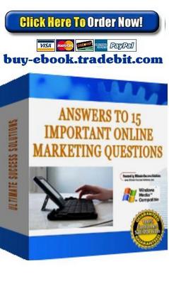 Product picture Answers To 15 Important Online Marketing Questions