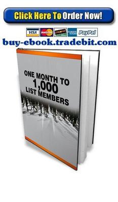 Product picture One Month To 1,000 List Members