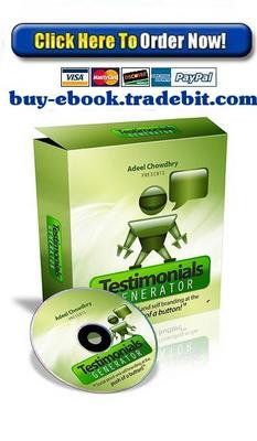 Product picture Testimonials Generator