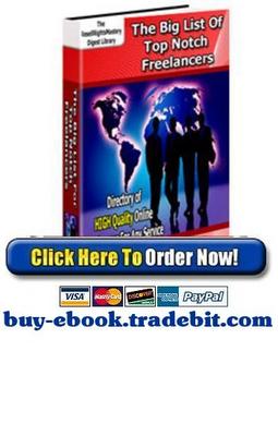 Product picture The Big List Of Top Notch Freelancers