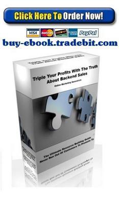 Product picture Triple Your Profits With The Truth About Backend Sales