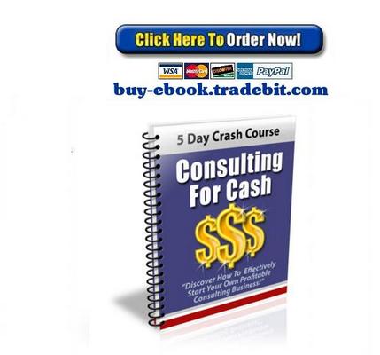 Product picture Consulting For Cash Crash Course 