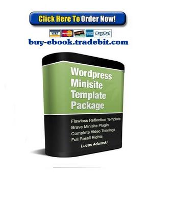 Product picture Wordpress Minisite Template Package