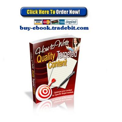 Product picture How to Write Quality Targeted Content
