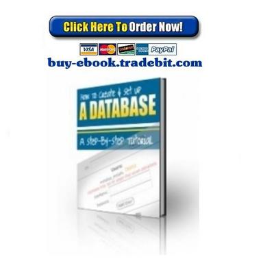 Product picture How To Create And Set Up A Database 