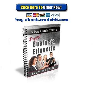 Product picture Proper Business Etiquette Crash Course