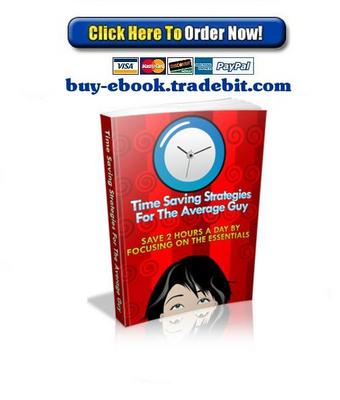 Product picture Time Saving Strategies For The Average Guy